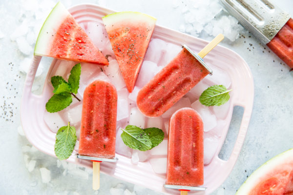 virgin watermelon mojitos popsicles 10 All Natural Watermelon "Mojito" Popsicle recipe