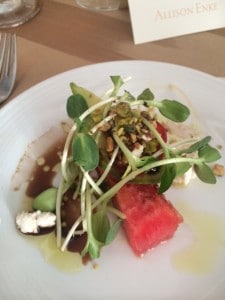 Watermelon Salad from Allison's wedding
