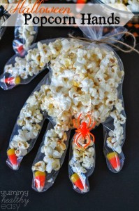 Halloween Popcorn Hands