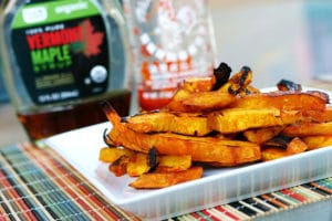 sweet and spicy pumpkin fries