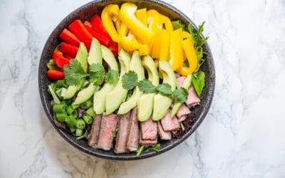 Southwestern Steak Salad with Paleo Salsa Ranch Dressing