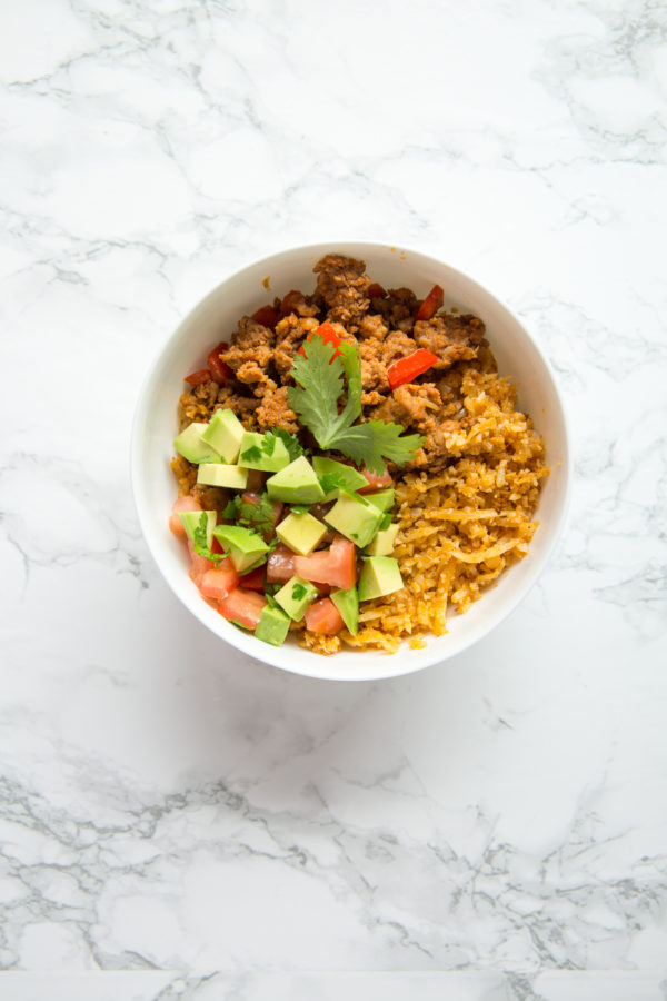 Pork (4) Chorizo, Veggie & Cauli Rice Bowl (image 4)