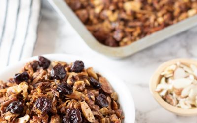 Paleo Cherry Vanilla Granola – Grain-Free Granola Recipe