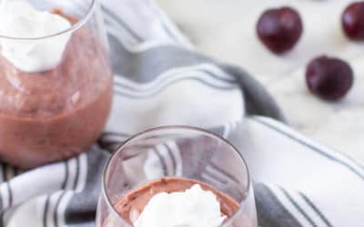 Cherry Mousse w/ Coconut Whipped Cream