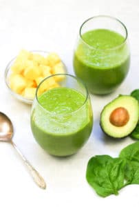 healthy holiday recipe - tropical green smoothie