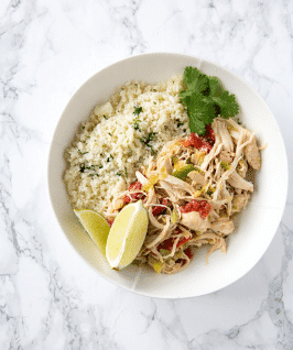 Slow Cooker Chicken Verde (Paleo, Whole 30) - Easy Prep Ahead Dinner!