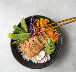 Teriyaki Salmon Bowl – w/ Homemade Teriyaki Sauce Recipe!