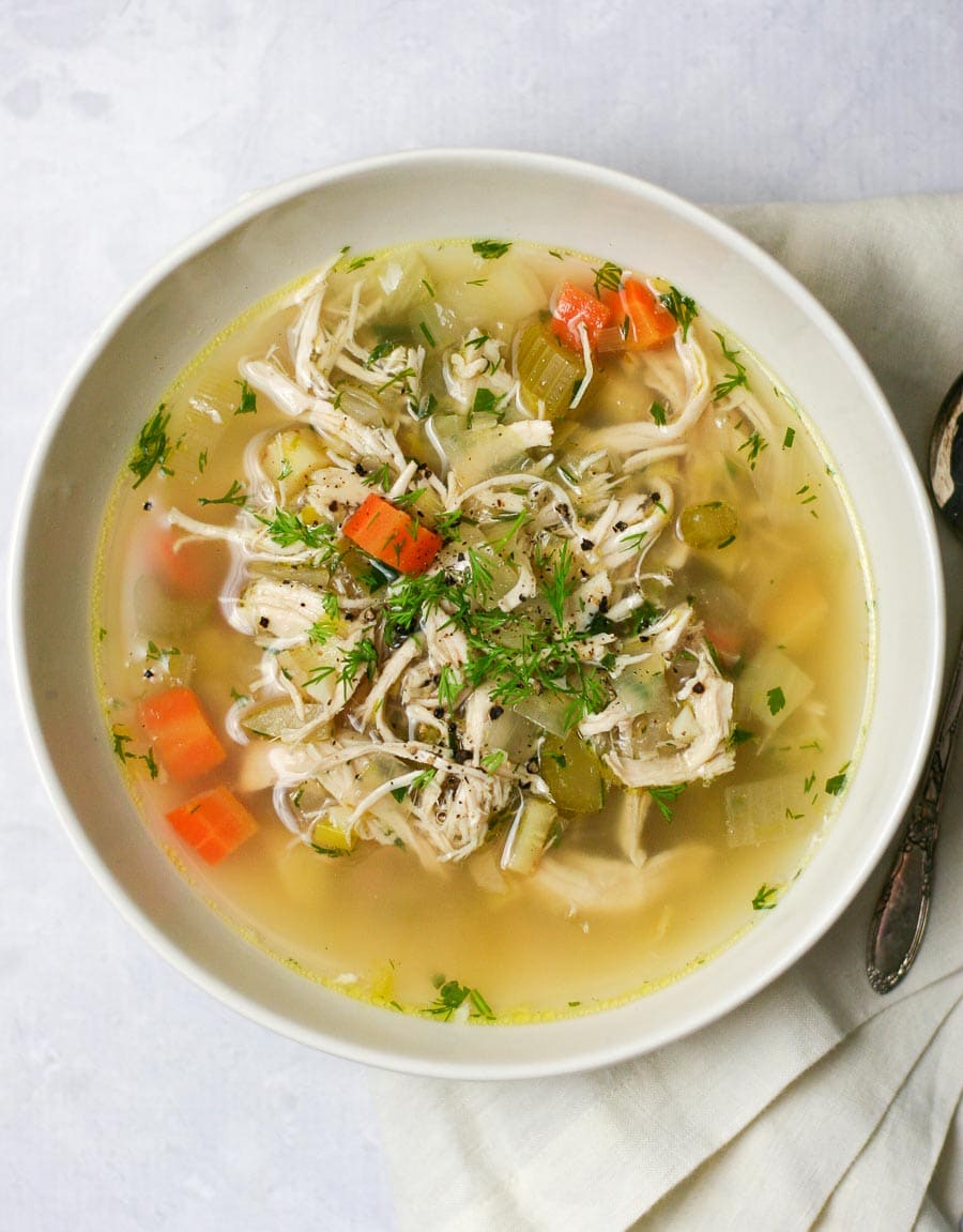 Classic Chicken Vegetable Soup Recipe Paleo And Gluten Free