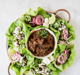 Shredded Beef Barbacoa Lettuce Wraps (Slow Cooker)