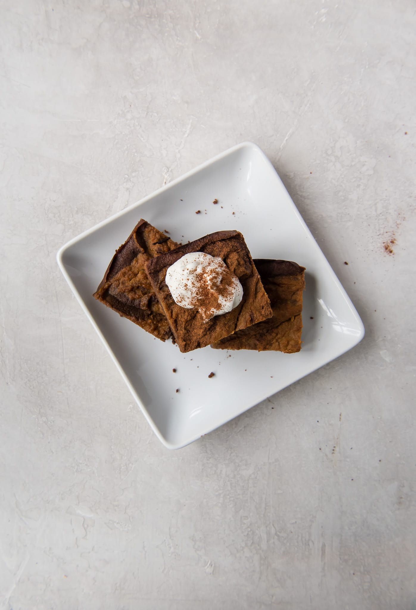 Pumpkin Swirl Brownies (Paleo - made w/ coconut flour!)