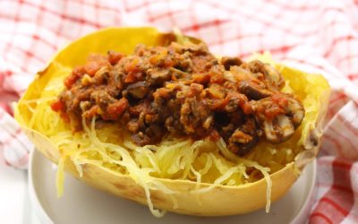 Spaghetti Squash with Meat Sauce