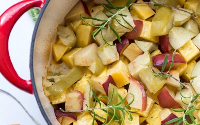 One Pot Dinner: Roasted Pork with Apples & Rutabaga