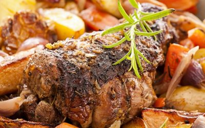 Super Simple Slow Cooker Spring Lamb Roast