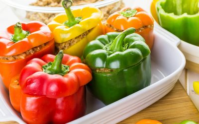 Paleo Stuffed Bell Peppers – Mediterranean Style