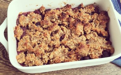 Paleo and Gluten Free Cherry Cobbler