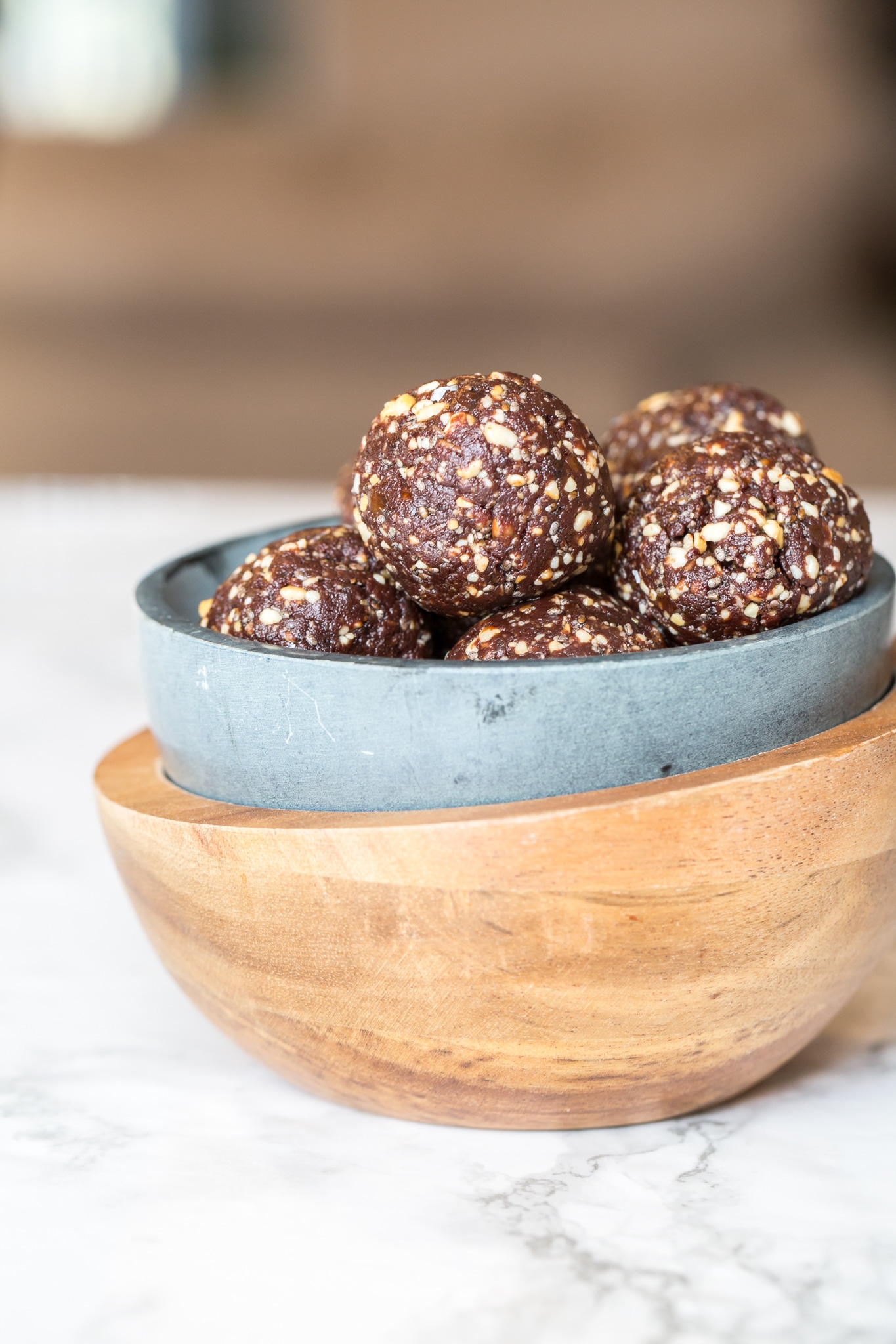 Paleo & Gluten Free Chocolate Bliss Energy Bites - PrepDish.com