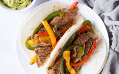 Beef Fajitas w/ Easy Guacamole