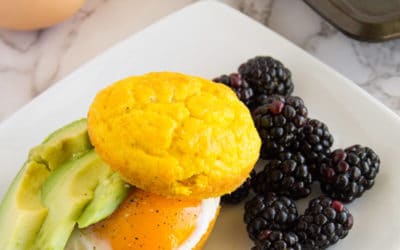 Healthy Breakfast Sandwich (w/ Gluten Free English Muffin Recipe!)