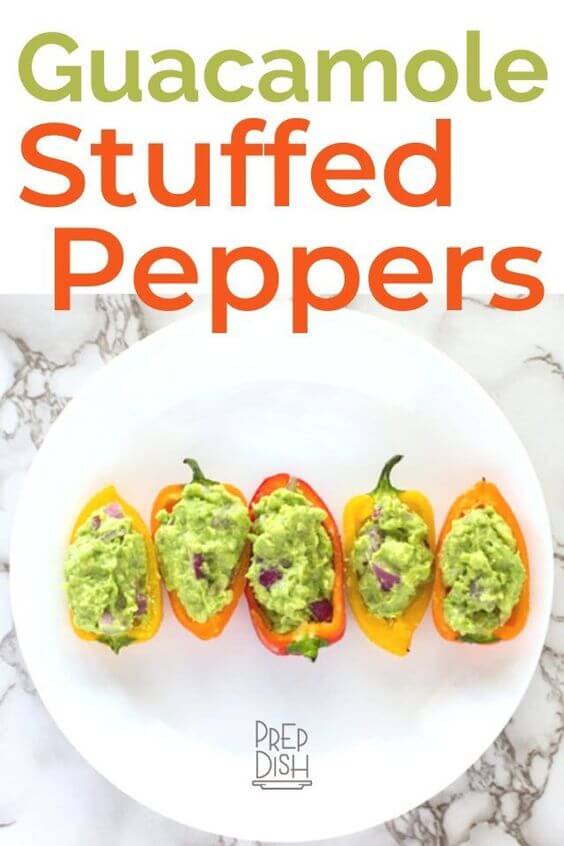 Guac Stuffed Baby Peppers