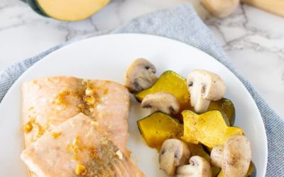 Alkaline Dinner Recipe – Salmon w/ Acorn Squash & Mushrooms
