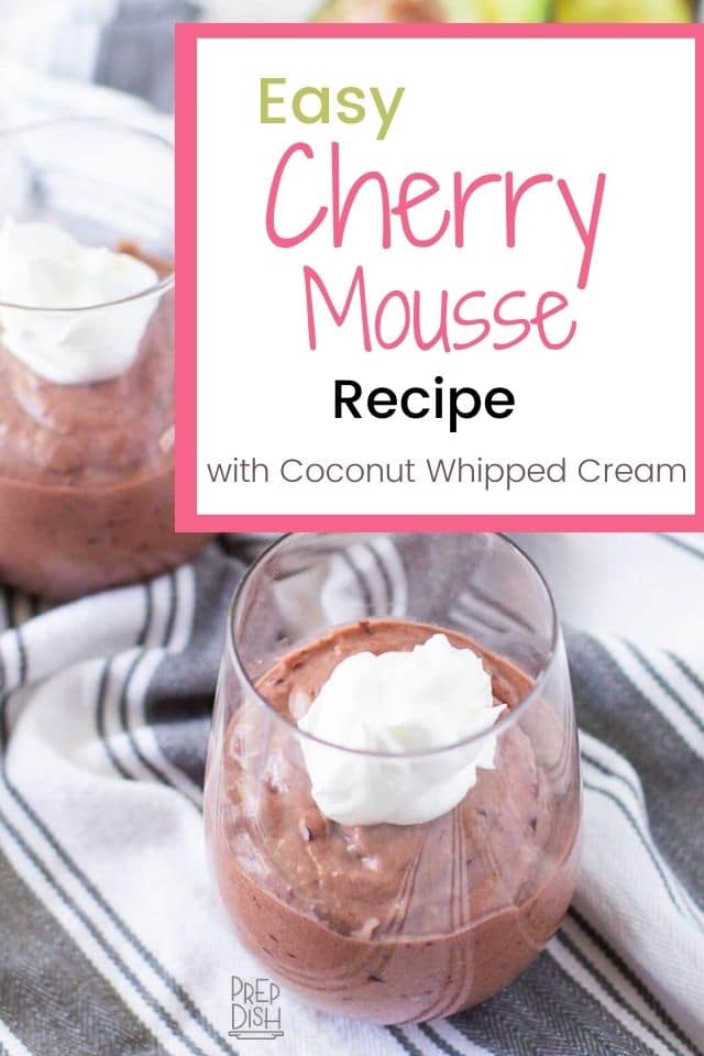 Dairy Free Cherry Mousse Pin