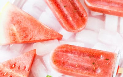 All Natural Watermelon “Mojito” Popsicle Recipe