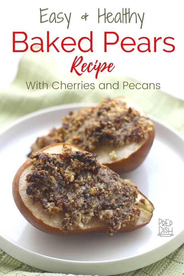Bakes Pears with Cherries and Pecans