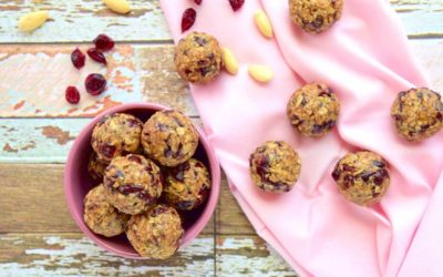 Cranberry Almond Energy Bites with Dates