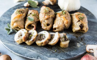 Pork Roulades w/ Mushrooms