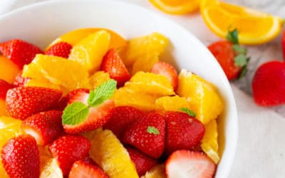 Minted Fruit Salad w/ Strawberry & Orange