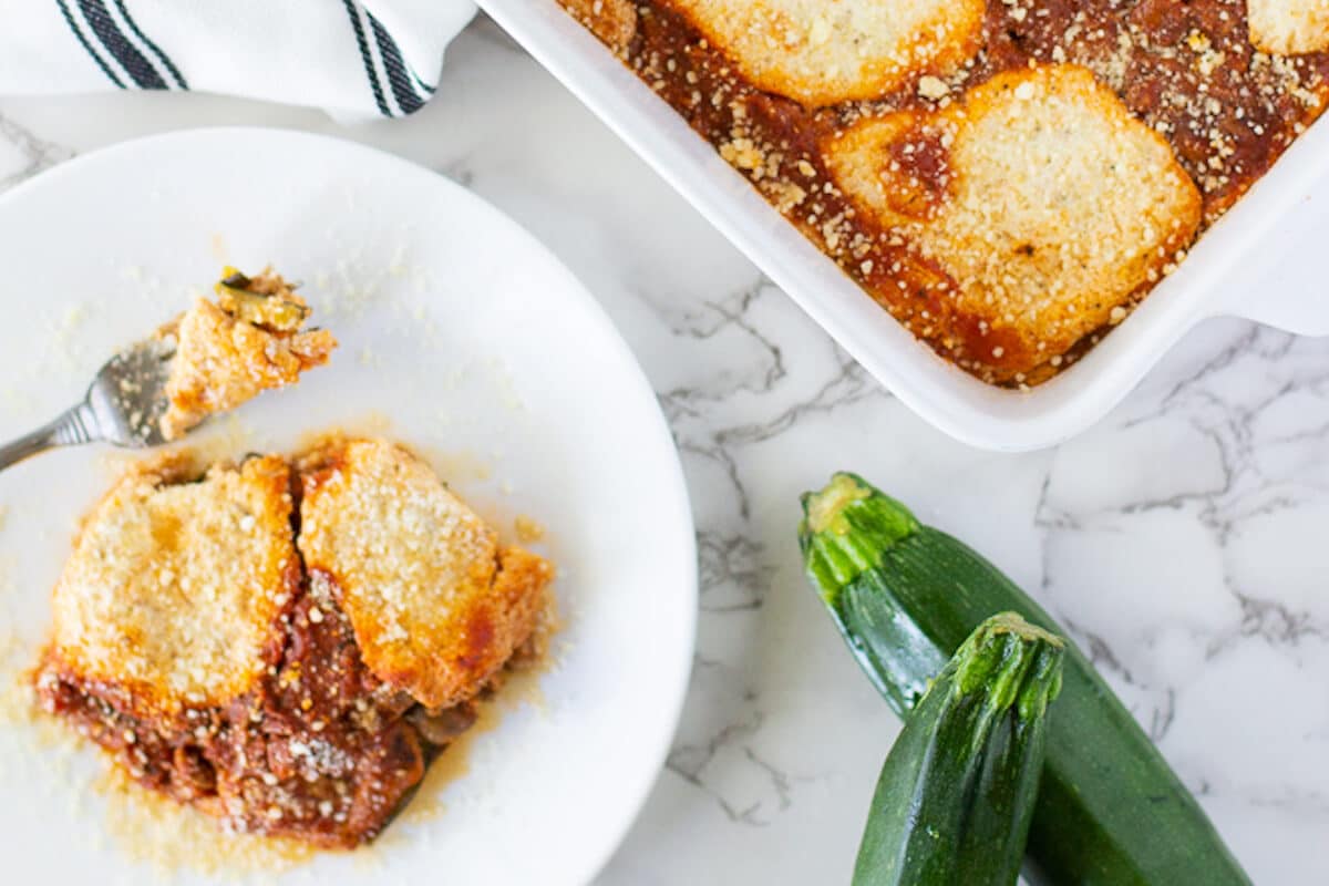 Paleo lasagna with zucchini noodles
