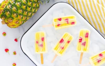 Summertime Sweet Success – Whole Fruit Popsicles with Pineapple & Raspberries