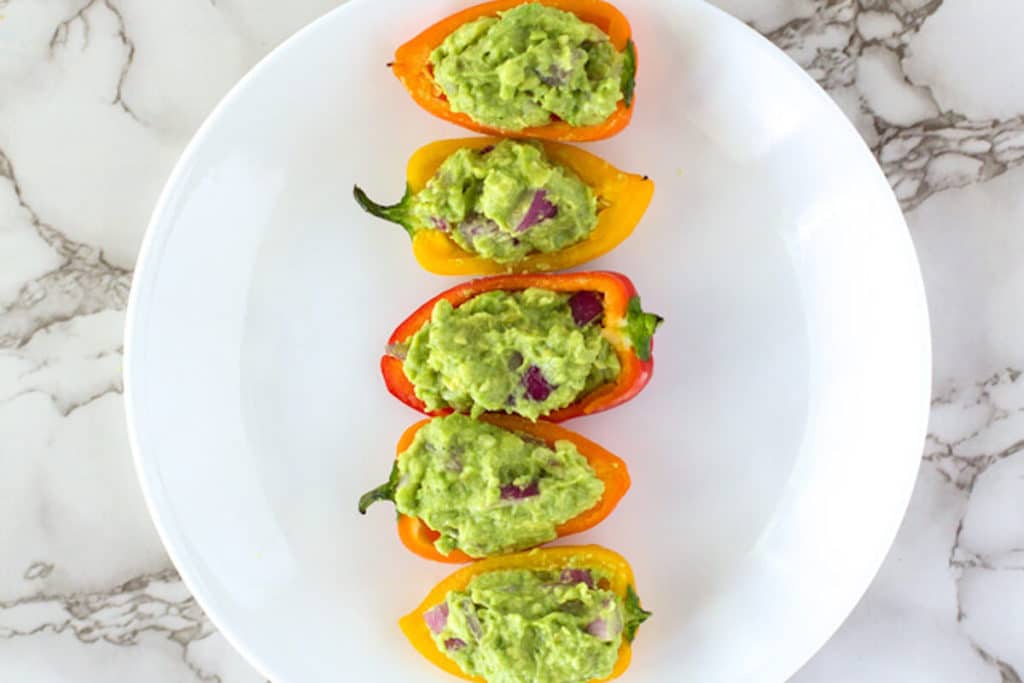 Guacamole Stuffed Mini Peppers Recipe