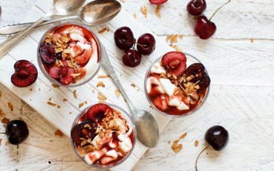 Easy Mother's Day Breakfast: Yogurt with Cherries