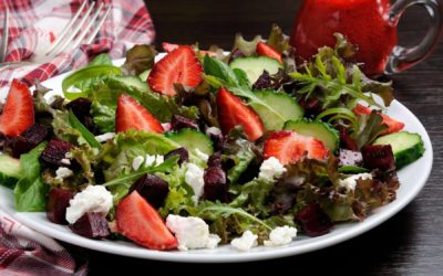 Strawberry Vinaigrette Recipe w/ Lemon & Poppyseeds