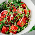 Watermelon Feta and Arugula Salad