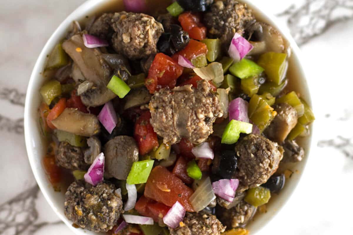 Italian Sausage Pizza Soup Recipe - The BEST Low Carb Soup!