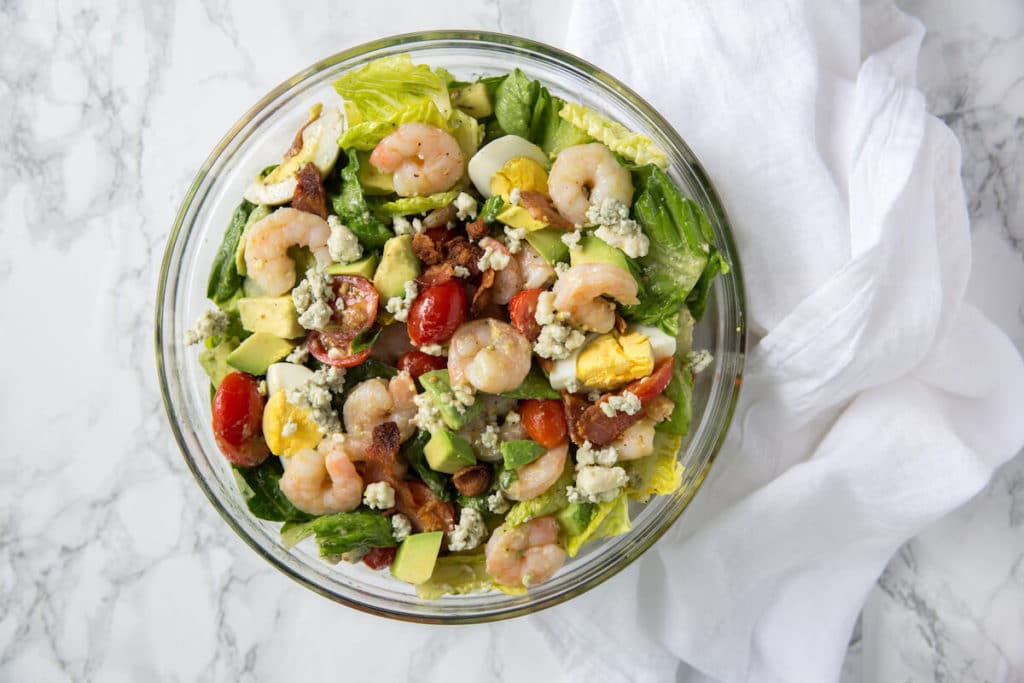 Make Ahead Recipes for Dinner - Shrimp Cobb Salad