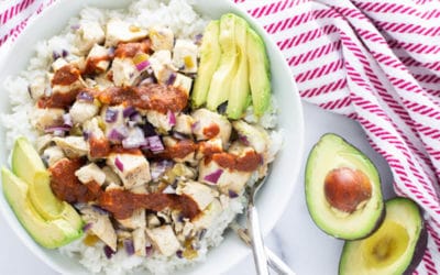 Gluten Free Chicken Enchilada Bowls – Meal Prep Friendly!