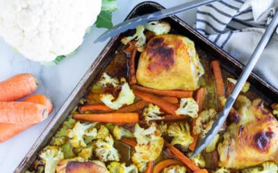Curry Sheet Pan Chicken Thighs and Veggies – Meal Prep Chicken Recipe!