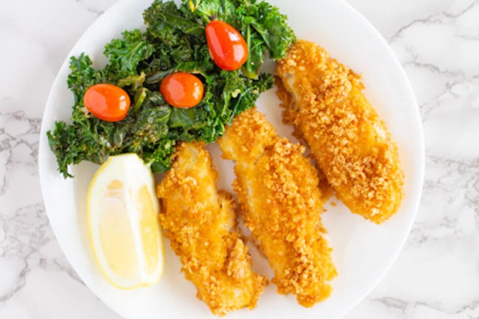 Homemade Fish Sticks w/ Simple Tartar Sauce Recipe