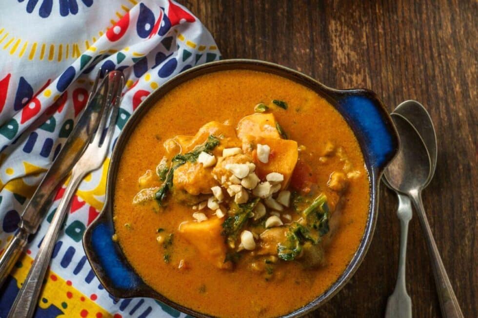 Budget Friendly Dinner Series - Vegetarian Peanut Stew Recipe - Budget ...