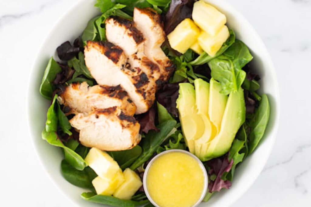 Grilled Teriyaki Chicken and Pineapple Salad