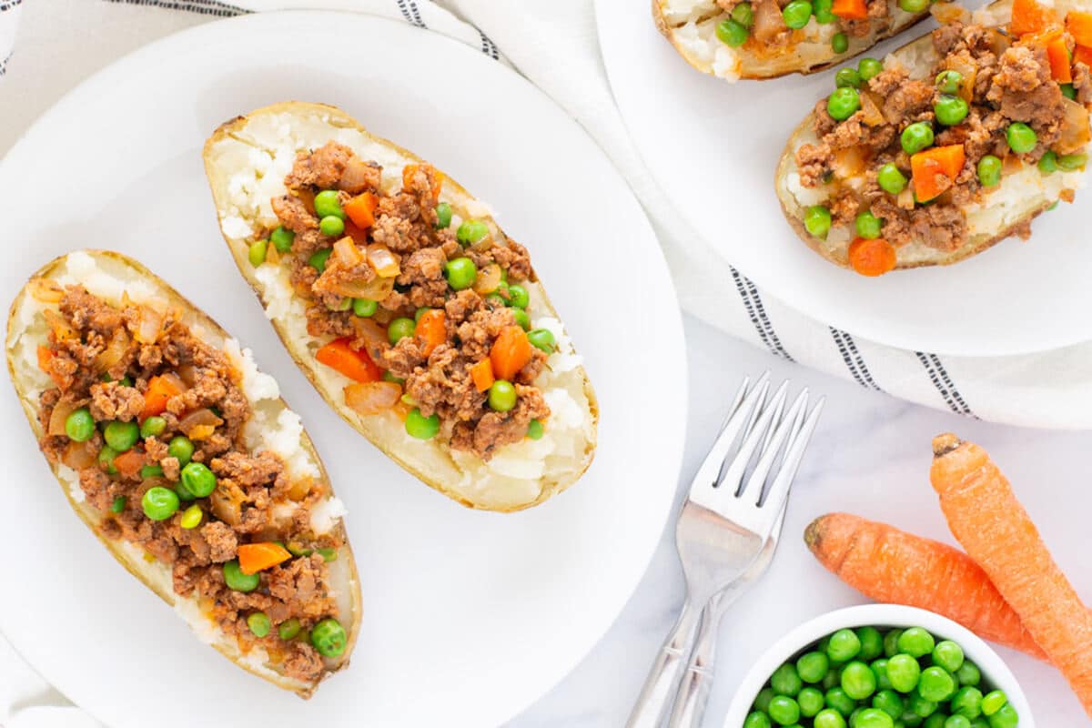 Shepherd's Pie Stuffed Potatoes - PrepDish.com
