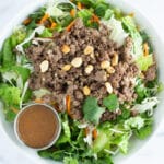Ground Beef Salad with Peanut Dressing