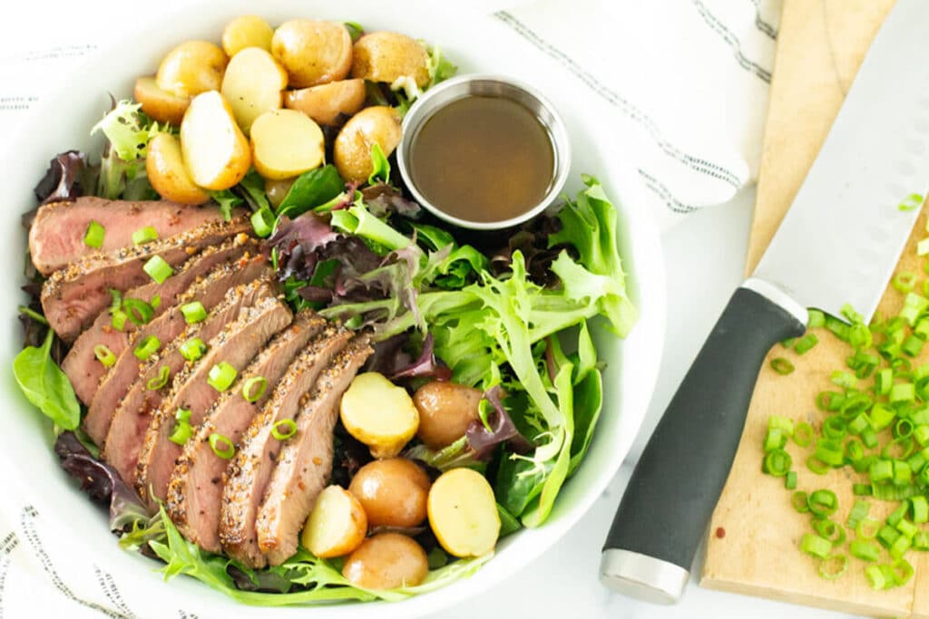 Steak and Salad Recipe