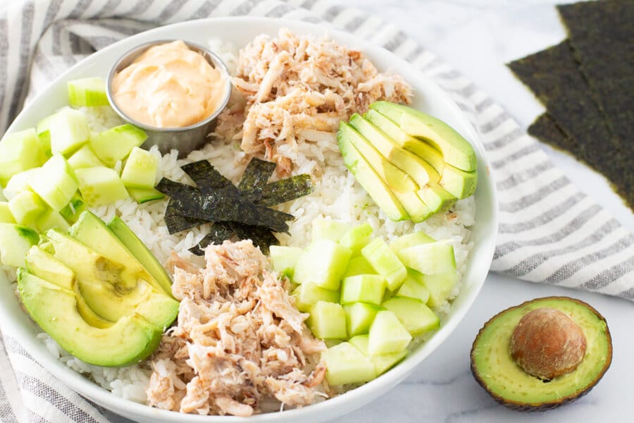 California Sushi Bowl Recipe