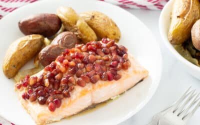 Maple Glazed Salmon Recipe with Pomegranate