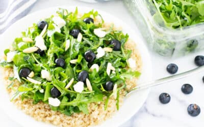 Healthy Quinoa Salad w/ Blueberries & Arugula